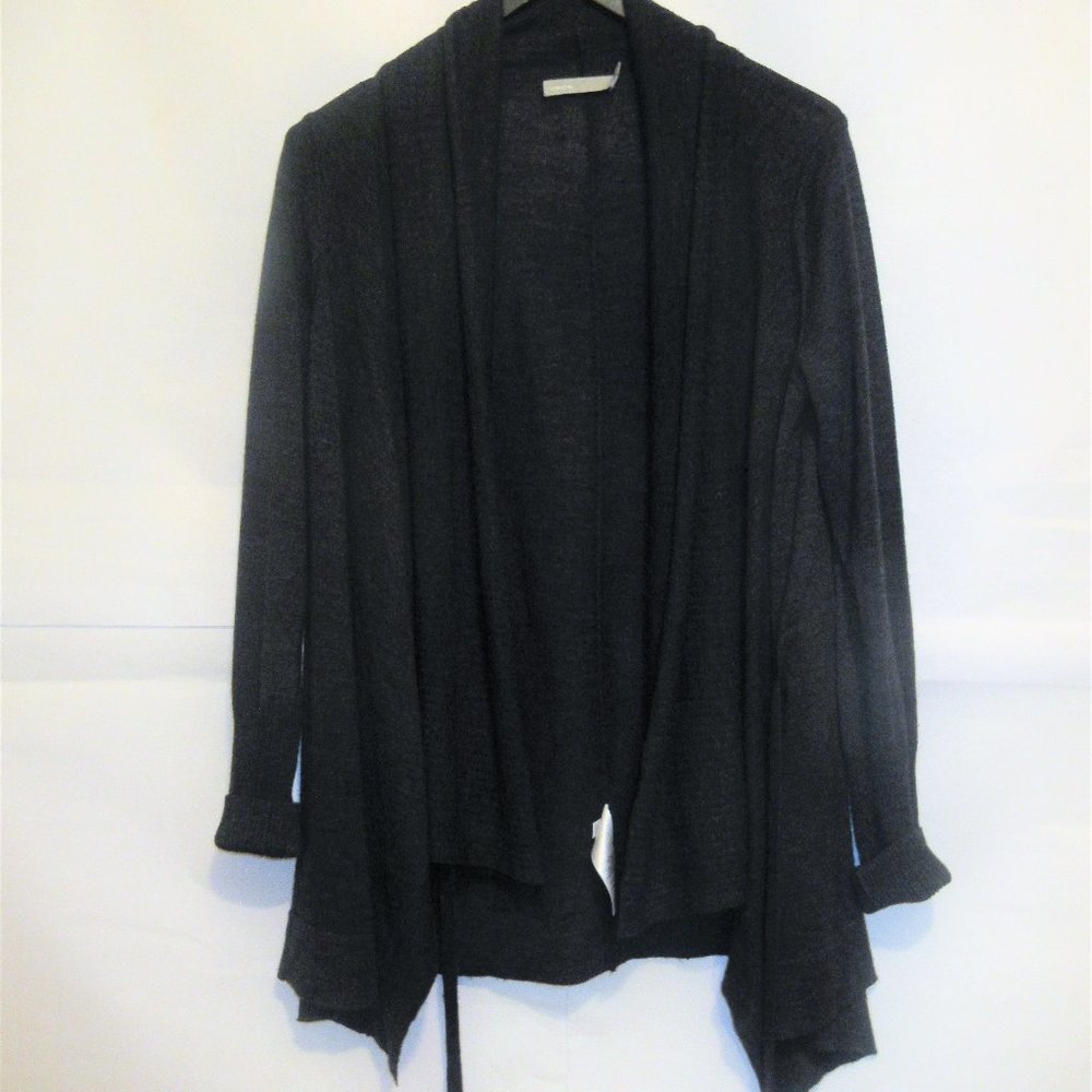 Cozy Vince Gray Wool Relaxed Fit Light  Cardigan Long Sleeve Large
